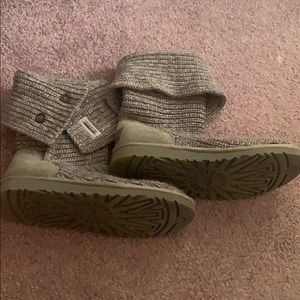 Ugg knit gray boots